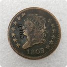 US 1809 Classic Head Large One Cent Copy Coin  For Collection