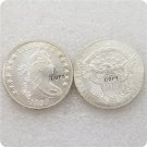 US 1799 UNC Silver Draped Bust Dollar Heraldic Eagle Copy Coin  For Collection