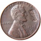 US 1912-S Lincoln Head One Cent 100% Copper Copy Coin