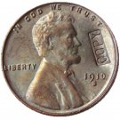 US 1910-S Lincoln Head One Cent 100% Copper Copy Coin US 1910-S Lincoln Head One Cent 100% Copper Copy Coin