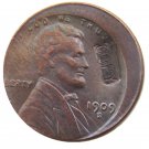 US 1909-S VDB Lincoln One Cent Off-Center Error 100% Copper Copy Coin