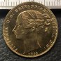 1855 Australia-Colonial 1 Sovereign-Victoria Gold Plated Copy Coin