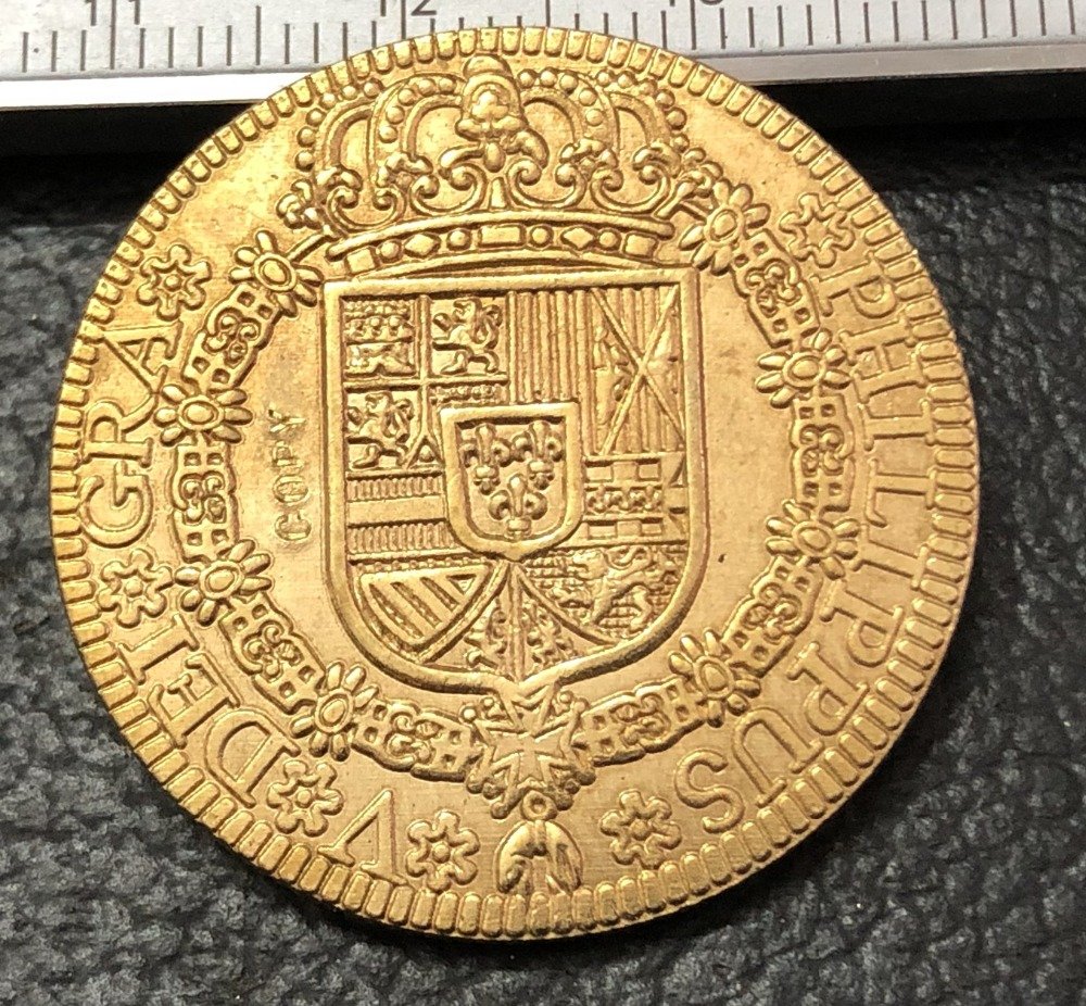 1725 Spain 4 Escudos-Felipe V Cuenca Gold Copy Coin
