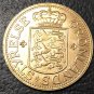 1944 Greenland (Denmark) 5 Kroner-Christian X Brass Copy Coin 31mm
