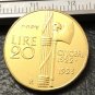 1923 Itlay 20 Lire Gold Copy Coin