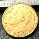 1912 Itlay 20 Lire Gold Copy Coin 1912 Itlay 20 Lire Gold Copy Coin