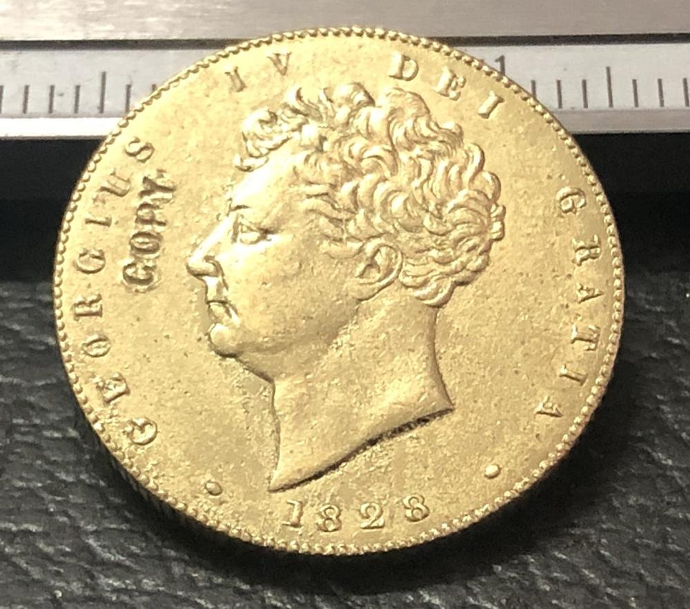 1828 United Kingdom 1 Sovereign Copy Gold Coin