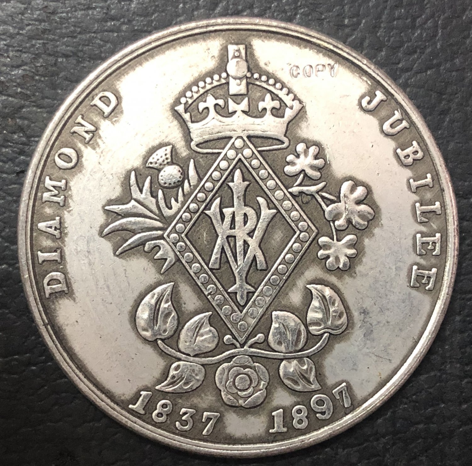 England - 1897 Diamond Jubilee medal Gem Coin