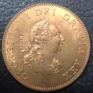 1799 United Kingdom Half Penny - George III Copper Coin 30MM 1799 United Kingdom Half Penny - George III Copper Coin 30MM