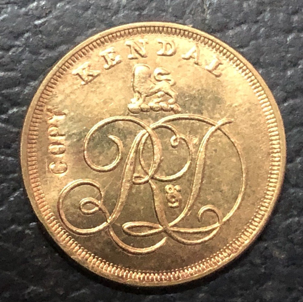 1794 United Kingdom - Conder Tokens half Penny Westmoreland / Kendal Copper Coin