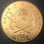 1835 La Rioja 8 Escudos Provincias del rio de la plata Gold Copy Coin 35mm
