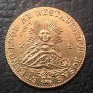 1843 La Rioja 2 Escudos Gold Copy Coin 1843 La Rioja 2 Escudos Gold Copy Coin