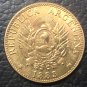 1883 Argentina 5 Pesos/ 1 Argentino Gold Copy Coin 22mm