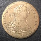 1777 Colombia 8 Escudos - Carlos III Gold Copy Coin