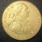 1792 S.F Colombia 8 Escudos - Carlos IV Gold Copy Coin