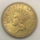 United Stated 1888 Liberty Head Three Dollars Gold Copy Coin