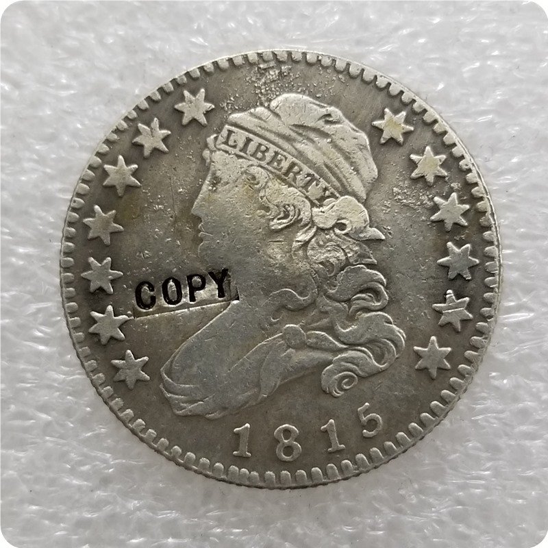 USA 1815 Capped Bust 25 Cents Quarters Dollars Copy Coin