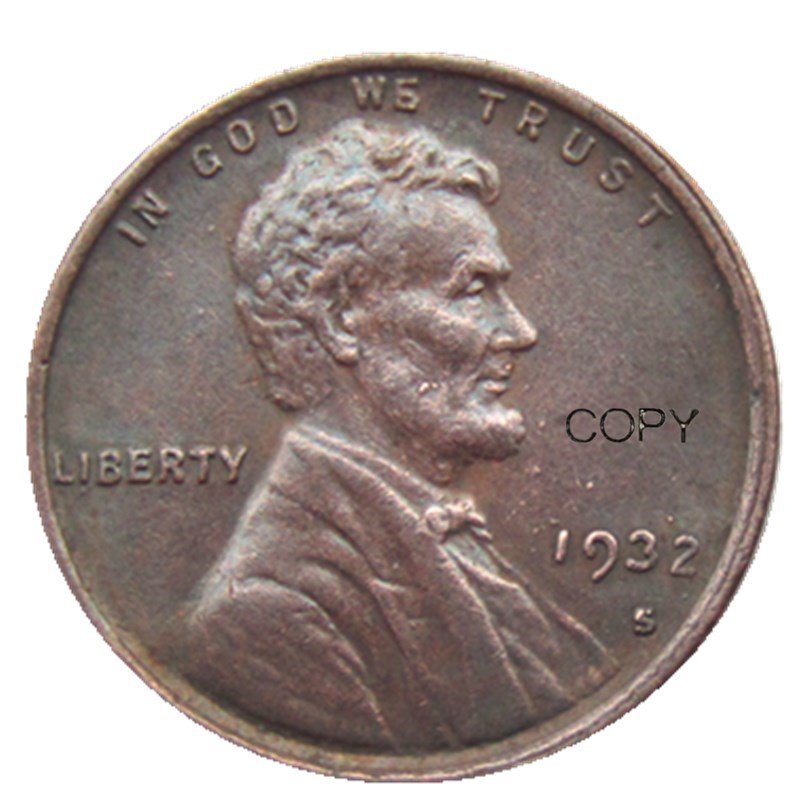US 1932-S Lincoln Head One Cent Penny Copy Coin