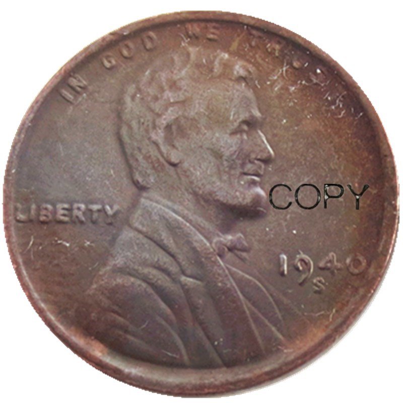 US 1940-S Lincoln Head One Cent Penny Copy Coin