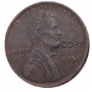 US 1951-S Lincoln Head One Cent Penny Copy Coin