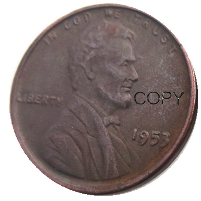 US 1953 Lincoln Head One Cent Penny Copy Coin