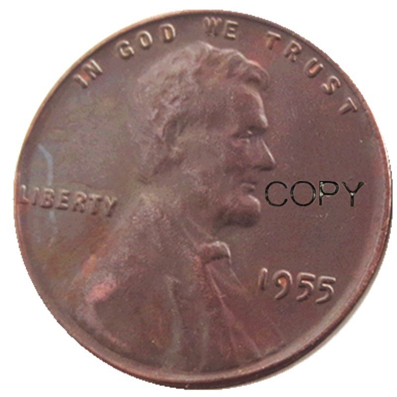 US 1955 Lincoln Head One Cent Penny Copy Coin