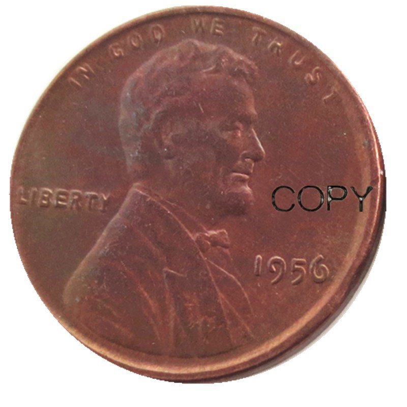 US 1956 Lincoln Head One Cent Penny Copy Coin