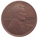 US 1958-D Lincoln Head One Cent Penny Copy Coin US 1958-D Lincoln Head One Cent Penny Copy Coin