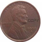 US 1959-D Lincoln Head One Cent Penny Copy Coin