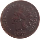US 1867 Indian Head One Cent Copper Copy Coins