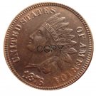 US 1876 Indian Head One Cent Copper Copy Coins US 1876 Indian Head One Cent Copper Copy Coins
