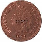 US 1879 Indian Head One Cent Copper Copy Coins US 1879 Indian Head One Cent Copper Copy Coins