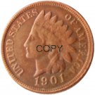 US 1901 Indian Head One Cent Copper Copy Coins US 1901 Indian Head One Cent Copper Copy Coins