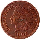 US 1905 Indian Head One Cent Copper Copy Coins US 1905 Indian Head One Cent Copper Copy Coins