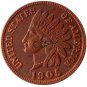 US 1905 Indian Head One Cent Copper Copy Coins