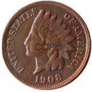 US 1908-S Indian Head One Cent Copper Copy Coins US 1908-S Indian Head One Cent Copper Copy Coins