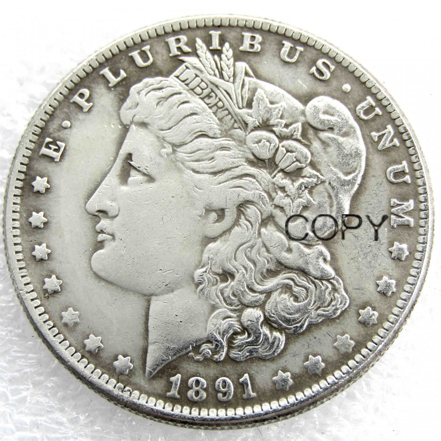 US 1891-CC Morgan Dollar Copy Coin