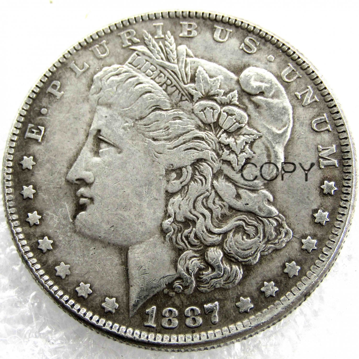 US 1887-P Morgan Dollar Copy Coin