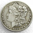 US 1881-CC Morgan Dollar Copy Coin