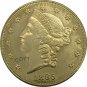 US 1895 Liberty Head Twenty Dollars Brass Copy Coins
