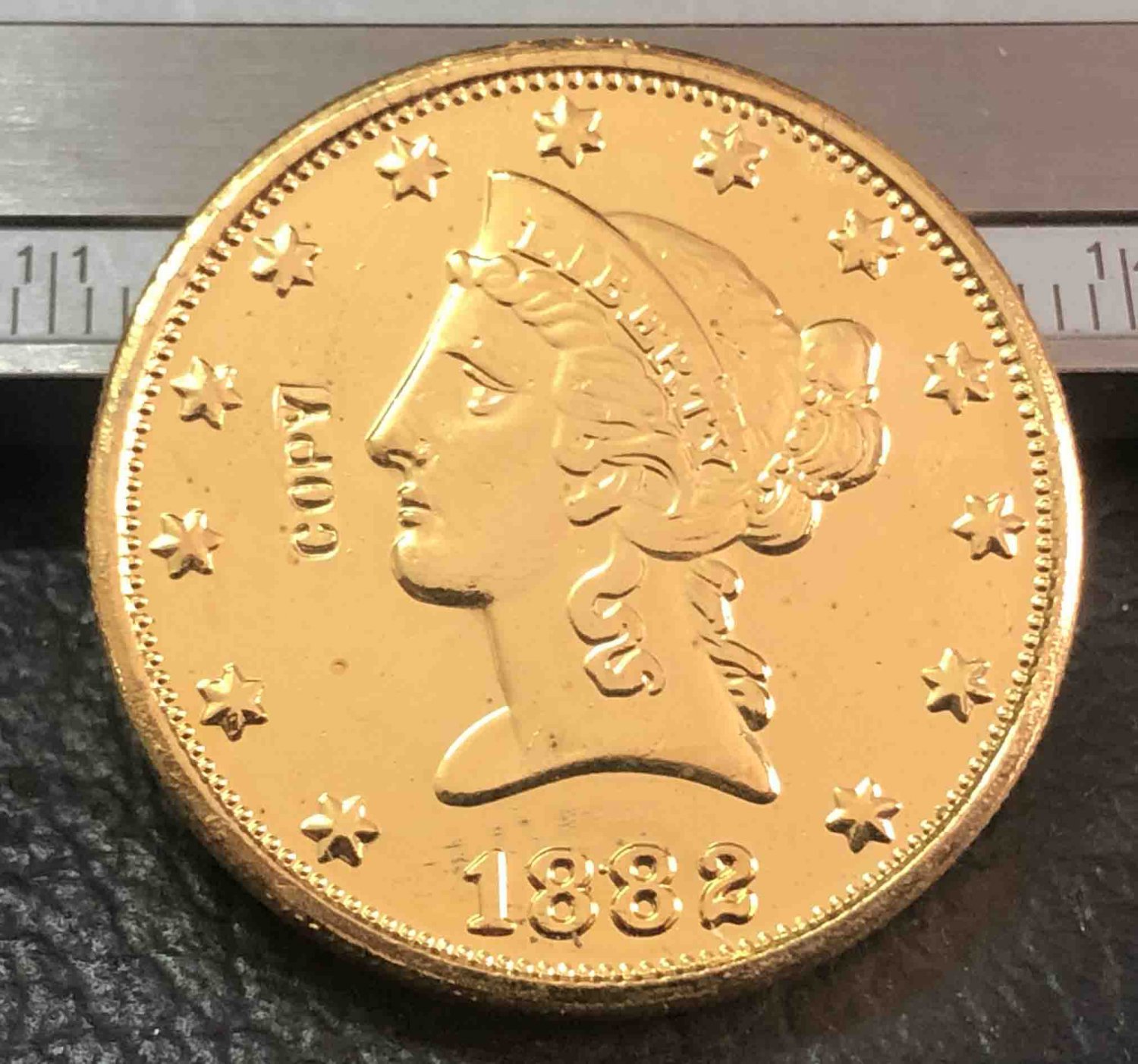 US 1882 Liberty Head Ten Dollars Copy Coin