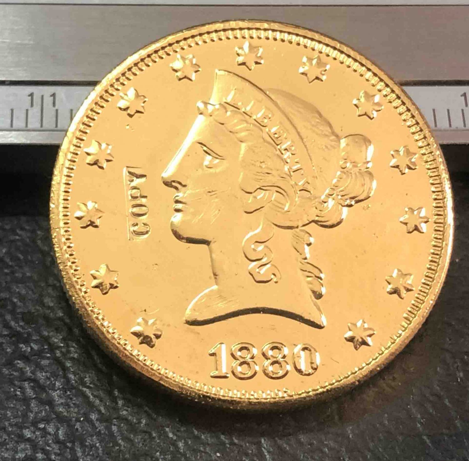 US 1880-S Liberty Head Ten Dollars Copy Coin