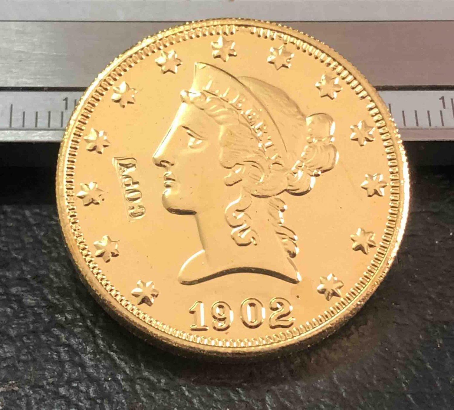 US 1902-S Liberty Head Ten Dollars Copy Coin