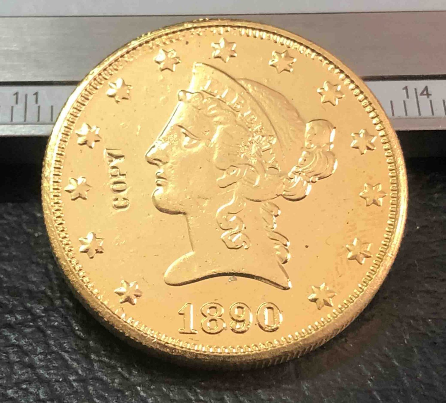 US 1890 Liberty Head Ten Dollars Copy Coin