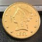 US 1891-CC Liberty Head Ten Dollars Copy Coin