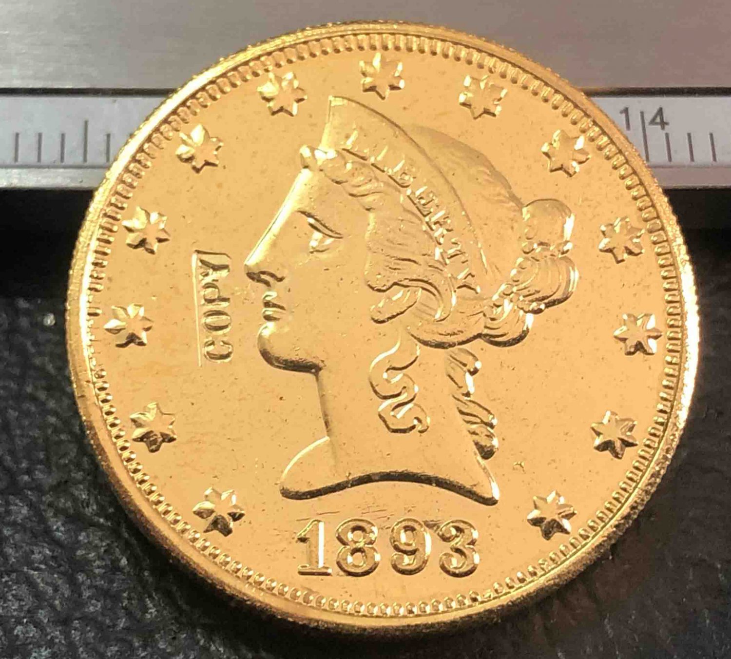 US 1893-S Liberty Head Ten Dollars Copy Coin