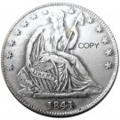 US 1841 Seated Liberty Half Dollars Copy Coin