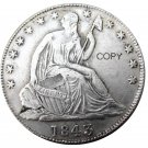 US 1843 Seated Liberty Half Dollars Copy Coin US 1843 Seated Liberty Half Dollars Copy Coin
