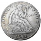 US 1844 Seated Liberty Half Dollars Copy Coin
