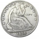 US 1850 Seated Liberty Half Dollars Copy Coin US 1850 Seated Liberty Half Dollars Copy Coin